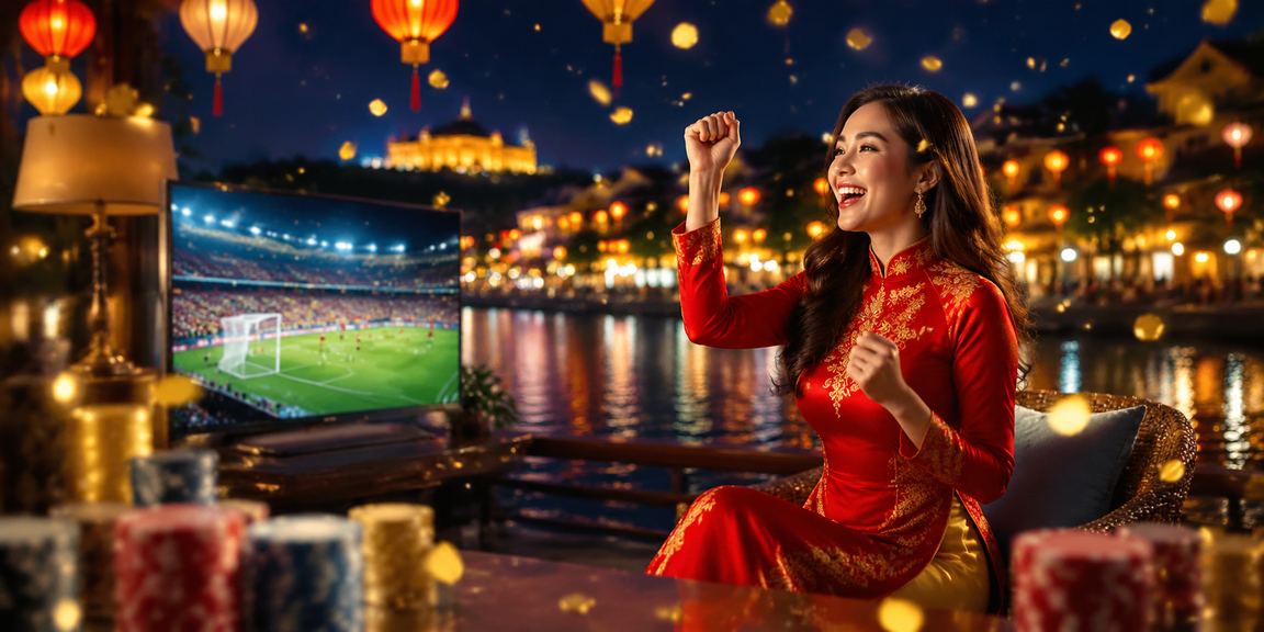 Người dùng tại Huế mặc áo dài đặt cược thể thao trực tuyến qua điện thoại di động